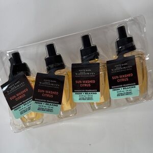 BBW Wallflower Refills NWT Sunwashed Citrus - 4 pack